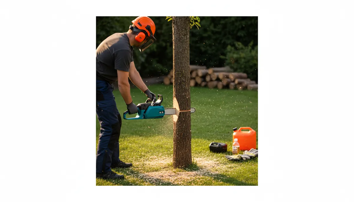 Comment abattre un arbre avec une tronçonneuse élagueuse ?